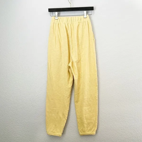 FREE PEOPLE Beach Yellow Culver City Tapered Pant S - Image 3