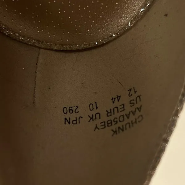 Heels Shimmering Silver Heeled Sandals Dream Paris Size 12 - Image 6