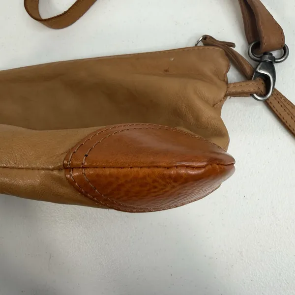 GIORGIA MILANI Crossbody‎ Bag Purse Shoulder Tan Italian Leather Western Conchos - Image 8
