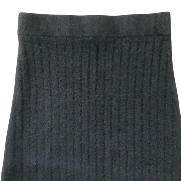 Quince Mongolian Black Cashmere Ribbed Women’s Midi Skirt Size Medium NWOT - Image 6