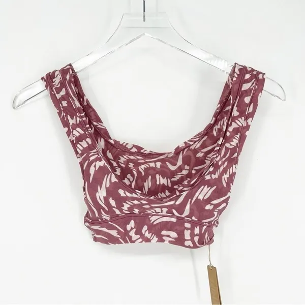 NWT SKIMS Sheer Mesh Logo‎ Bralette Women's Size XS Pink Loungewear - Image 3