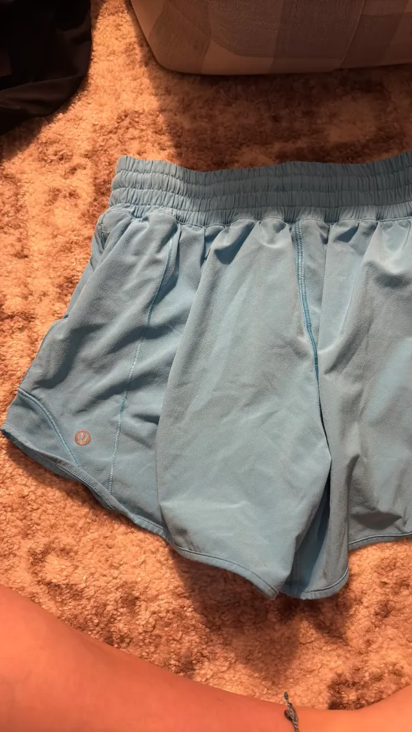 Blue Lululemon Hotty Hot Shorts - Image 3