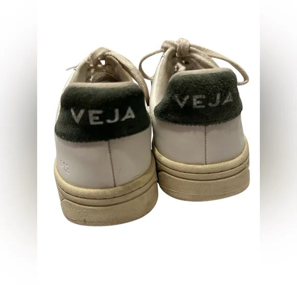 Veja V-12 White Leather Low Sneaker - Image 8