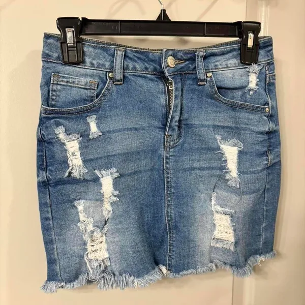 Wax Jean Los Angeles Jean Skirt - Image 2