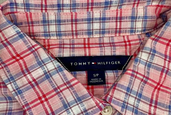 Tommy Hilfiger | Women’s Long Sleeve Plaid Pattern Button Down Blouse Top Sz S/P - Image 4