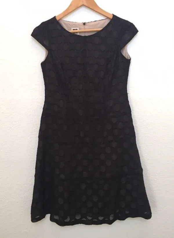 Ann Klein Polka Dot jacquard dress - Image 3