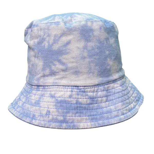 Steve Madden Blue White Tie Dye Cotton Bucket Hat One Size - Image 4