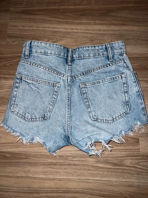 ZARA Denim Shorts High-Rise - Image 2