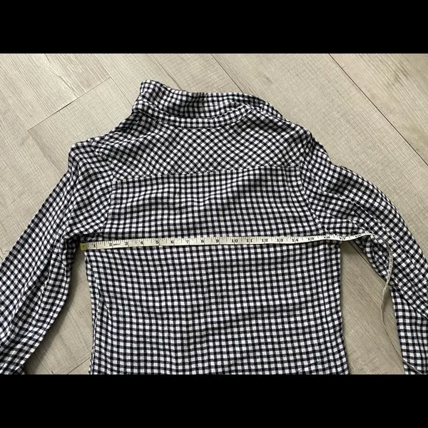 Merona Plaid 1/2 Button Up - Image 3