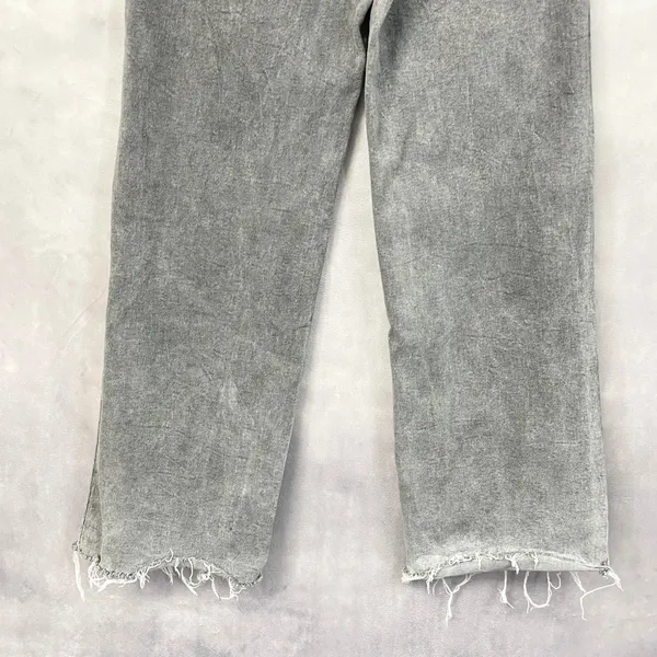 Kensie Jeans The Kaya High Rise Wide Leg Womens 8‎ Raw Hem Grunge Street Urban - Image 7
