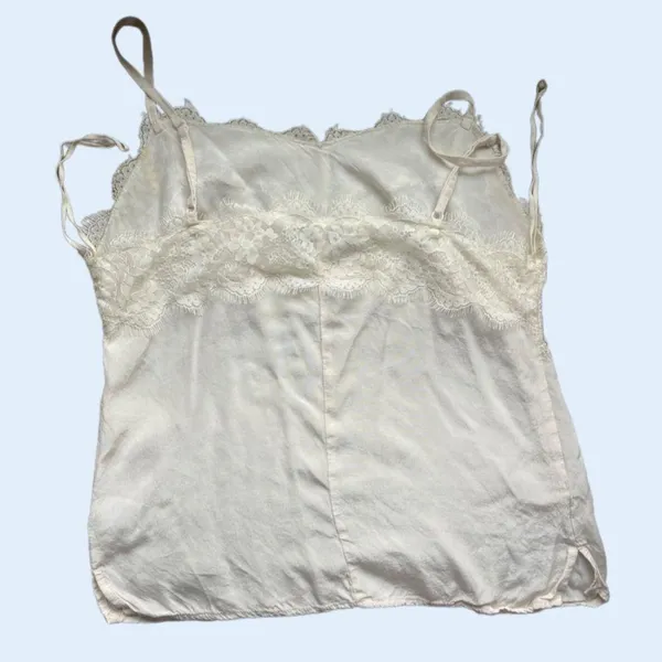 Wishlist Silky satin lace trim neckline y2k cami - Image 3