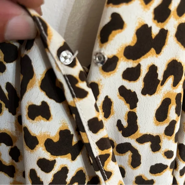 Women's Love Tree Leopard Print Strappy Sleeve Summer Slip Dress Size Large‎ - Image 14