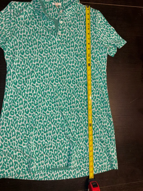 Tyler Boe Shirt Sleeve Polo Leopard Rosette Print Preppy Bold Streetwear - Image 5