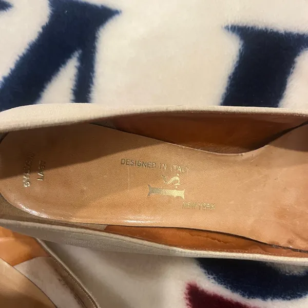 Vintage Cream Women's square heels Size 8.5 - Image 3