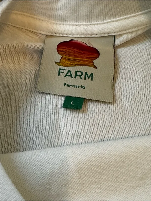 FARM Rio Short Sleeve Graphic T-Shirt Casual Classic Streetwear Size Large - Image 3