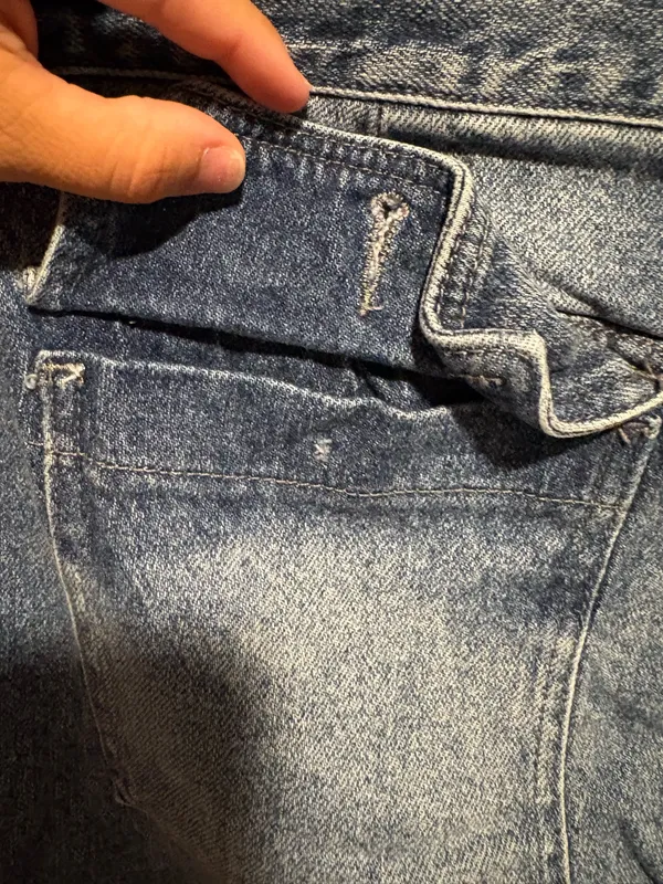 KanCan USA Avery Straight Leg Cargo Jeans Medium Wash - Image 9