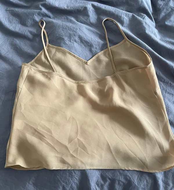 Spaghetti Strap Tan Blouse - Image 6