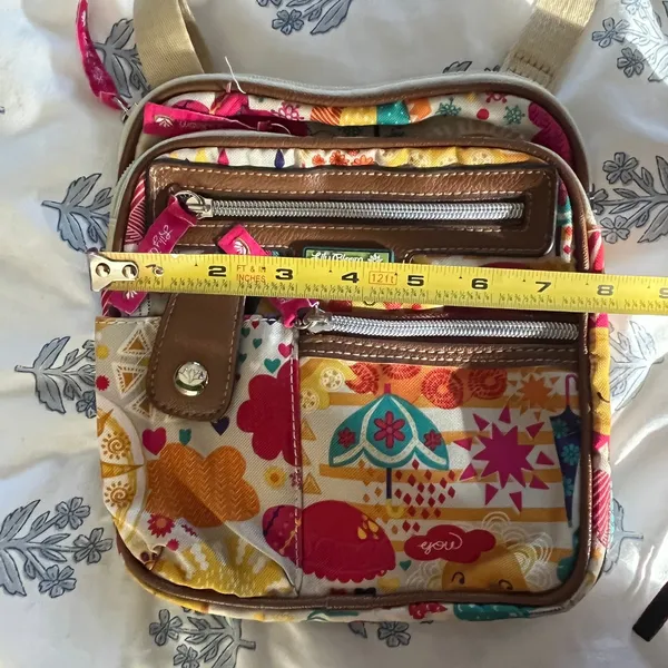 Lily Bloom Gigi Crossbody Graphic Purse Women Spring‎ Shower Zipper Bag - Image 9