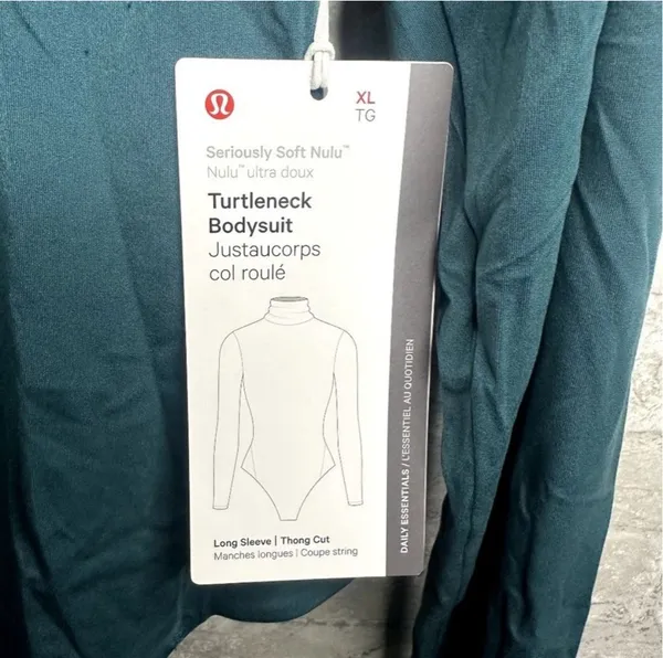 Lululemon Nulu Turtleneck Bodysuit Long Sleeve Thong Cut NWT Size XL (SMTL) - Image 8