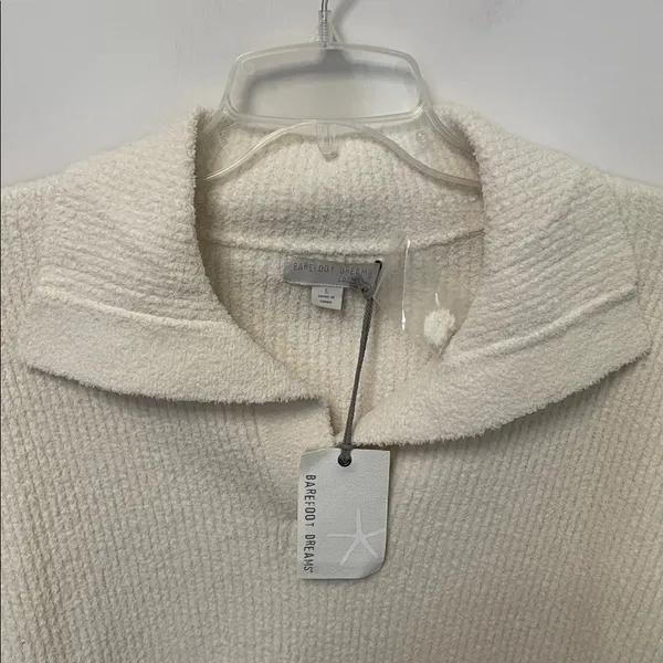 Barefoot Dreams CozyChic Cord Ribbed Pullover Large - Image 4