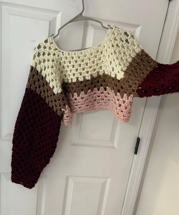 Handmade Crochet Top Multiple Size M - Image 3