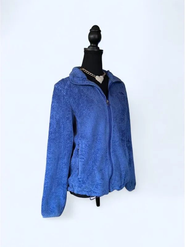 The North Face Gorpcore Outdoor Blue Fleece Zip Up Jacket Size Medium 💙 - Image 3