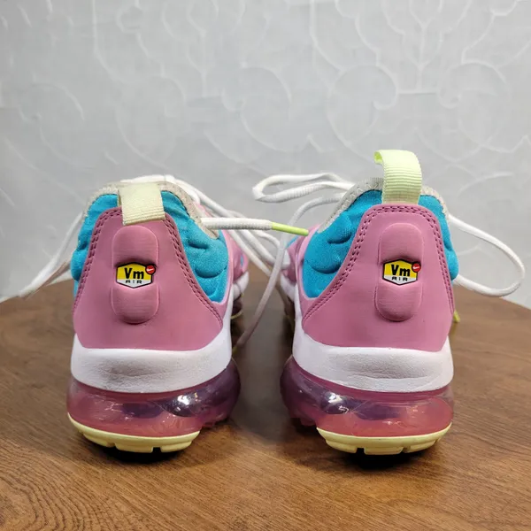 Nike Air VaporMax Plus Easter Women's Sneakers 7.5 Blue Pink Athletic CW7014-100 - Image 5