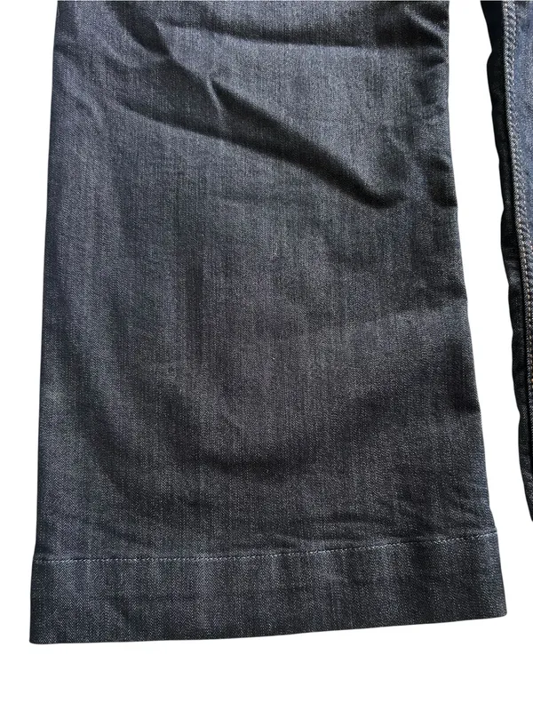 Maeve Colette High-Rise Wide-Leg Cropped Jeans Dark Denim Size 29 - Image 9