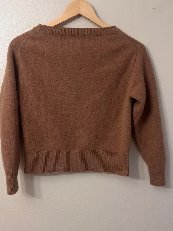 Aritzia Women's Classic Knit Essential 100%CASHMERE Crew Neck Sweater Sz XS - Image 10