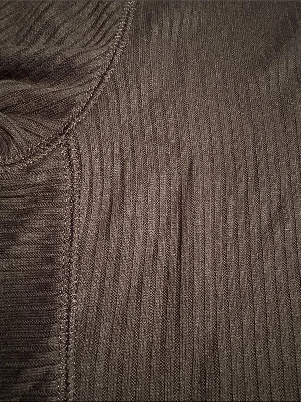 Madewell Ribbed Turtleneck Long-Sleeve Tee black Size L NWT - Image 5