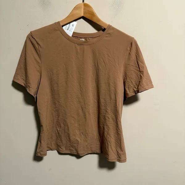NWT SKIMS Fits Everybody T-Shirt Skimming Color Sienna Tan- Size 2XL - Image 3