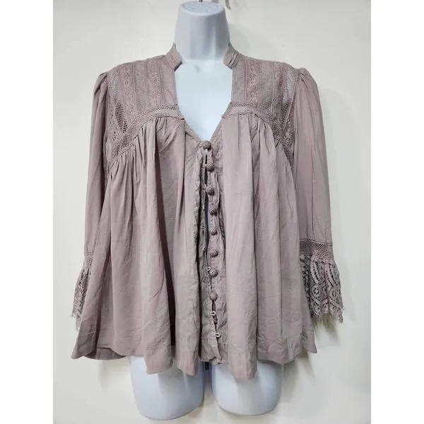 NWT Free People Esme Button-Up Top Size XS. B-5 - Image 4