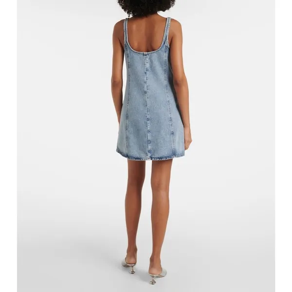 NWT FRAME The Shift Denim Dress Light Blue Wash Size 6 - Image 2