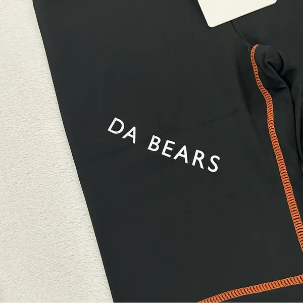 WEAR by Erin Andrews Black Chicago Bears NFL Football Yoga Bike Shorts Womens XS - Image 3