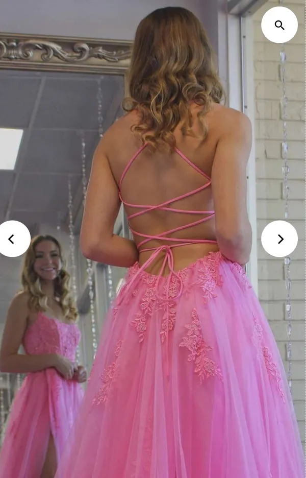 La Femme Pink Prom Dress - Image 3