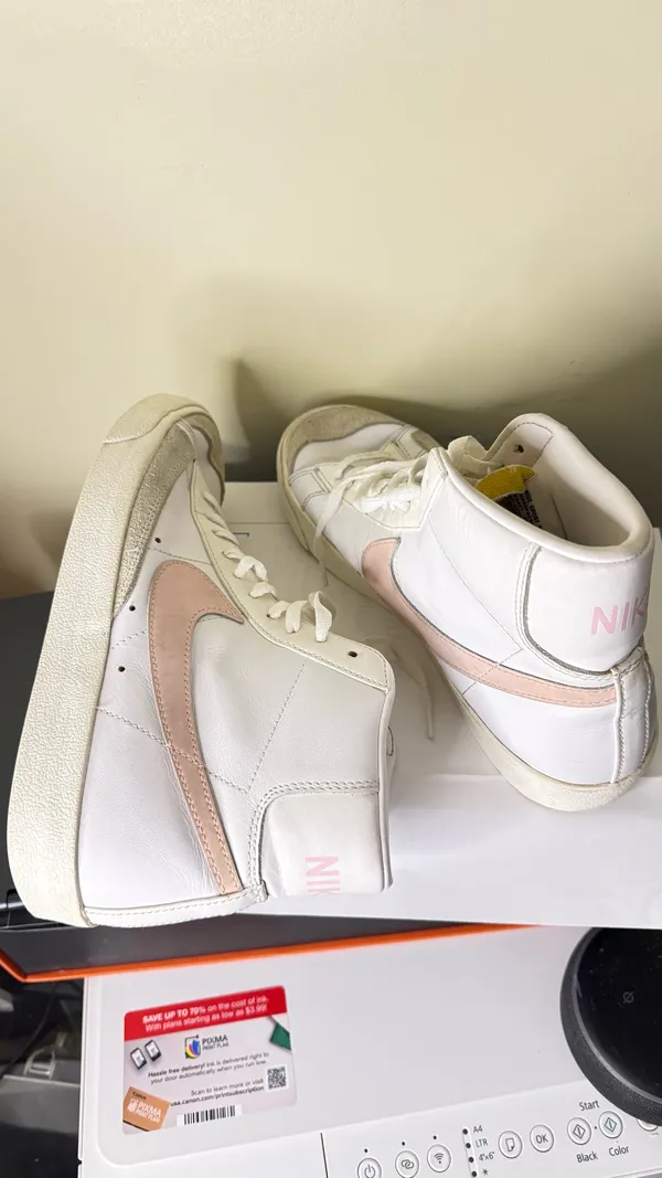Nike Blazer Mid '77 Vintage White Pink Oxford 2021 Size 8.5 - Image 3
