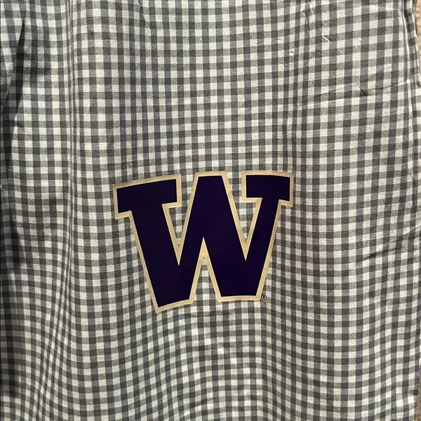 Concepts Sport University of Washington Gingham Check Pajama Pants Medium NWOT - Image 3