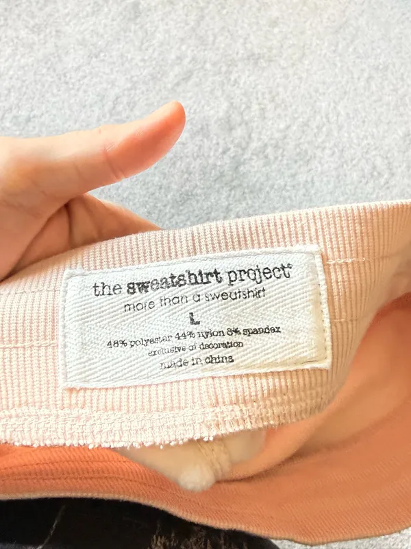 Light Pink joggers/sweatpants. The sweatshirt project. Size L - Image 4