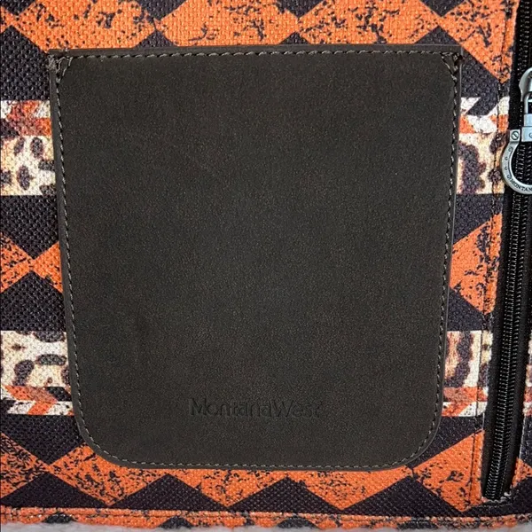 Montana West‎ Orange and Black Southwest Tote Bag - Image 6
