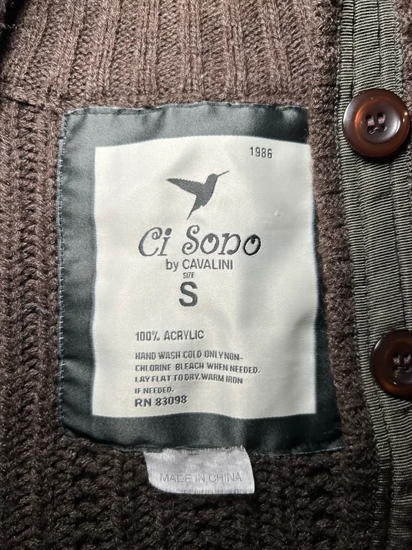 Ci Sono Brown Cardigan Size Small - Image 4