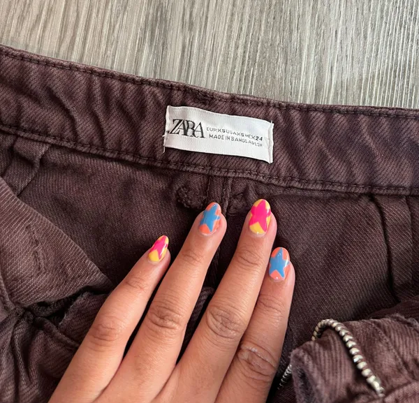 ZARA Brown High Rise Jeans - Image 3