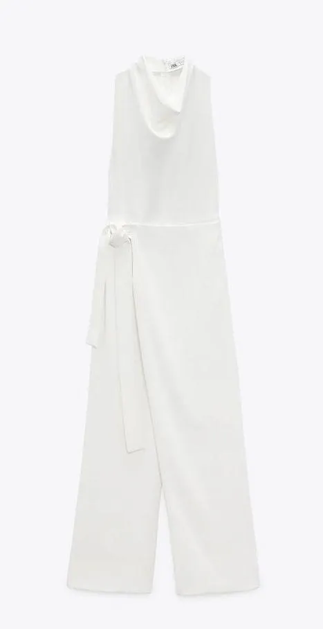 ZARA jumpsuit white romper kaftan - Image 13