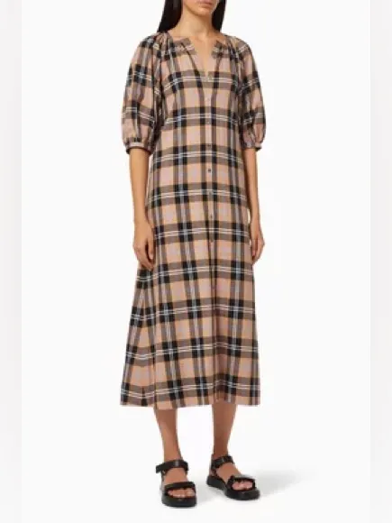 Staud Vincent Dress in Cotton Twill Womens Size S - Image 7
