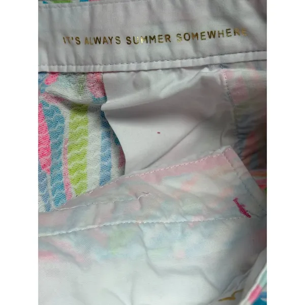 Lilly Pulitzer Buttercup Scalloped Edge Resortwear Preppy Summer Shell Shorts 4 - Image 6