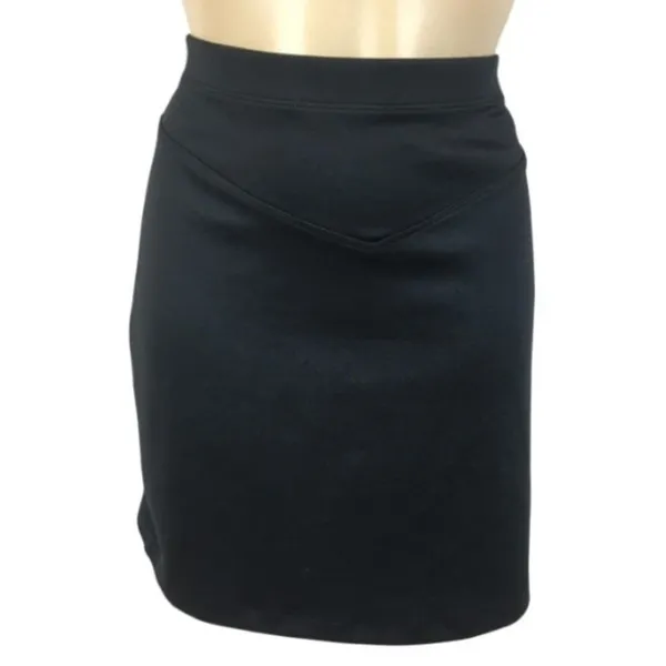 Free People Black Neoprene Mini Skirt S - Image 2