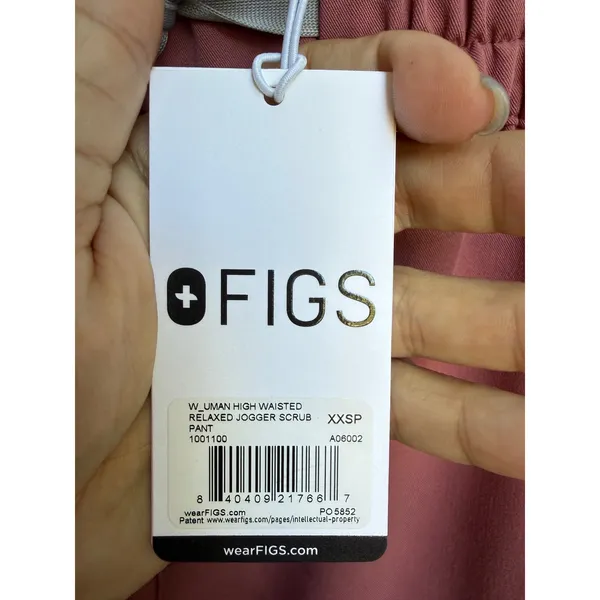 Figs High Waisted Uman Relaxed Jogger Scrub Pant Mauve Pink Size XXSP NWT - Image 4