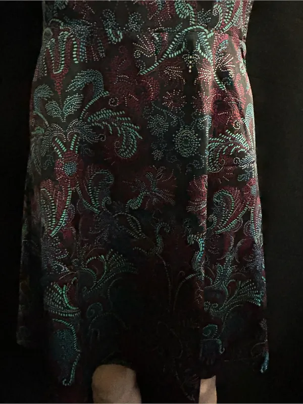 The Limited Black & Plum Brocade Fit-&-Flare Dress SZ 2 NWT - Image 8