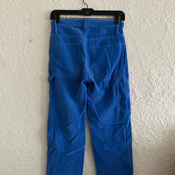 Urban Outfitters BDG Bold Blue Slim Straight Utility Carpenter Cargo Pants 25 - Image 5