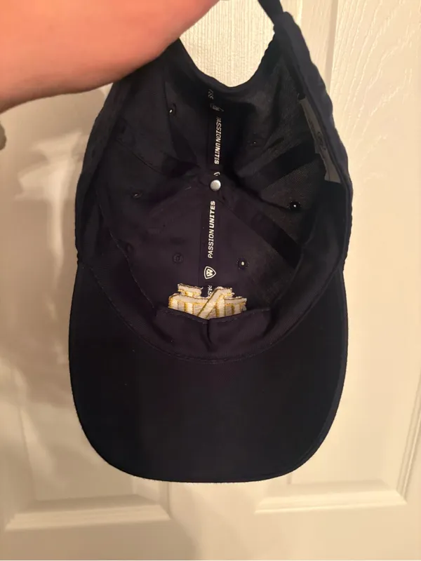 Women’s Top of the World Navy Notre Dame Rhinestone Fighting Irish Hat - Image 6