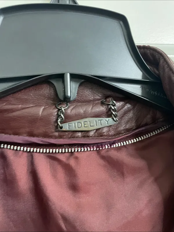 Fidelity Vintage Oxblood Leather Zip-Front Jacket - Image 7